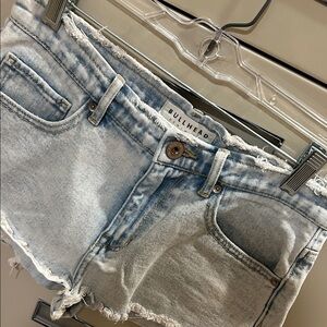 Bullhead Light Blue Denim Cutoff Shorts